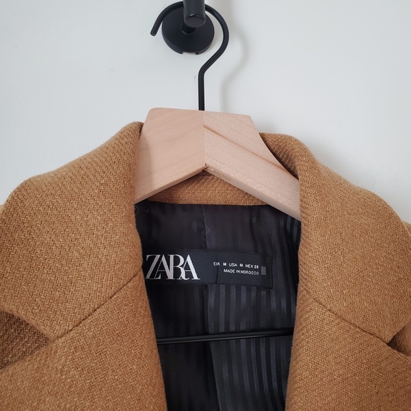 Zara Single Button Camel Blazer Coat / M - Picture 4 of 7